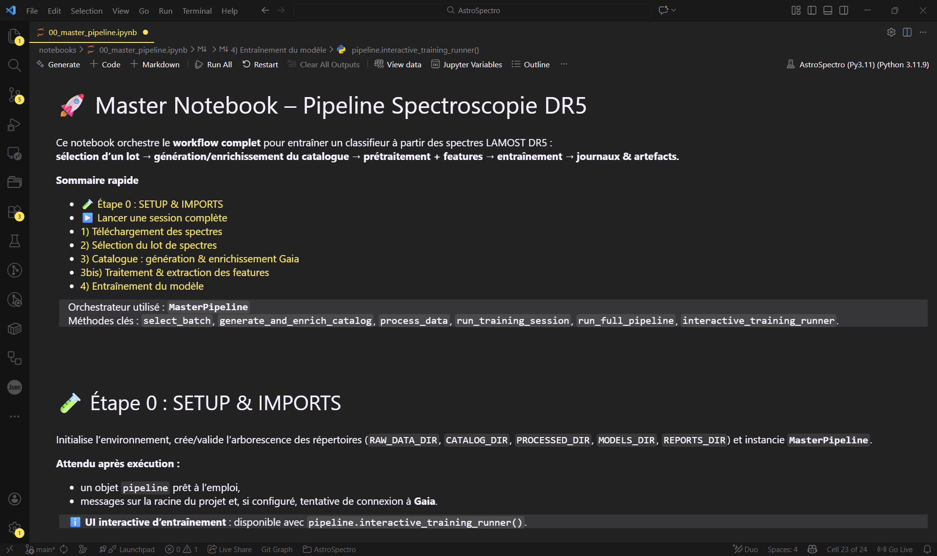 Figure 2 : L'orchestrateur principal (00_master_pipeline) prêt à l'emploi.